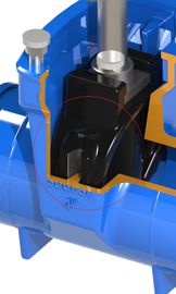EPDM/NBRのゴム製くさびのフラッパーのバルブ シート、弾力性のあるつけられていたゲートの蝶バルブ シート